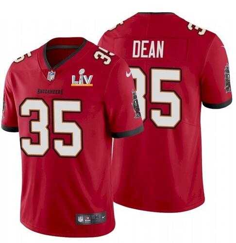 Nike Men & Women & Youth Buccaneers 35 Jamel Dean Red 2021 Super Bowl LV Vapor Untouchable Limited Jersey,We sell and wholesale Nike Men & Women & Youth Buccaneers 35 Jamel Dean Red 2021 Super Bowl LV Vapor Untouchable Limited Jersey on line form chian!